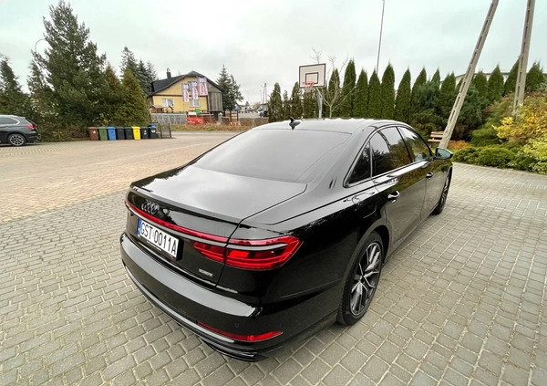 Audi A8 cena 336000 przebieg: 53246, rok produkcji 2020 z Skórcz małe 154